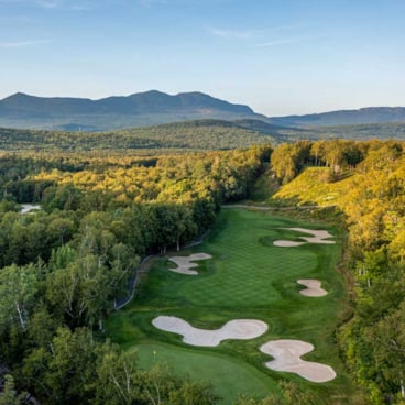 Golf Course overlooking Bigelow Mountains